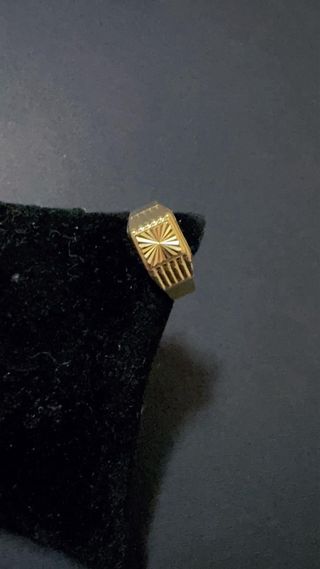 Anello Scudo Diamantato in Oro 18Kt 750