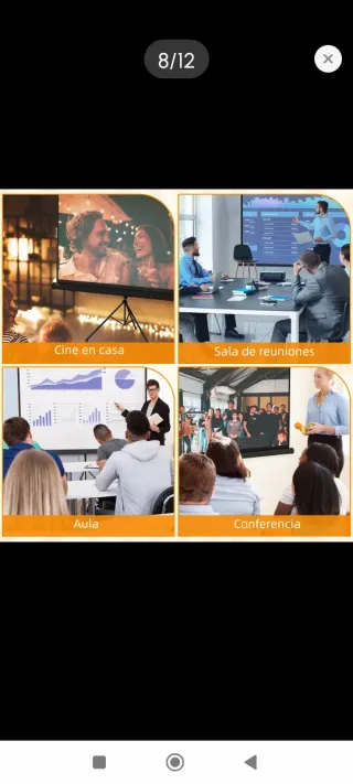 Pantalla de proyección trípode