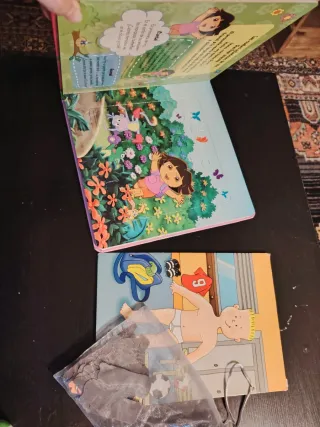 Libro de puzzles Dora y juego de imanes