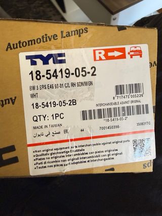 Pack 2 intermitentes delanteros NUEVOS sin uso