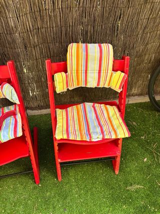 Sillas Stokke (Trío) Rojas y Verde