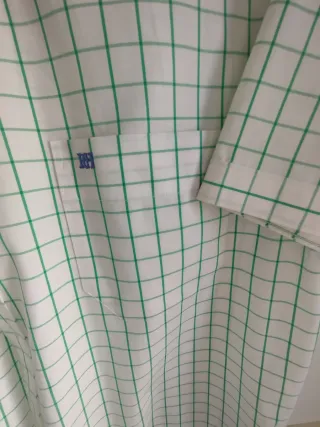 Camisa Nube del Hierro Cuadros Verde Talla L