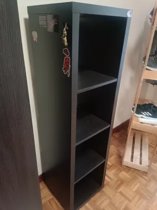 Estantería Kallax Ikea Negra 40x40x137