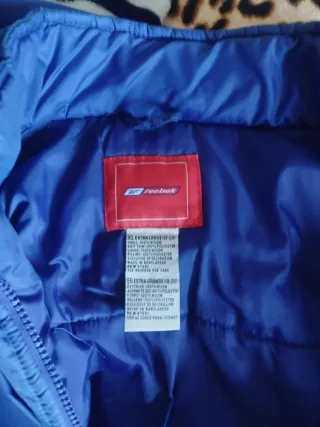 Chaqueta Reebok XL Nylon Azul Vintage