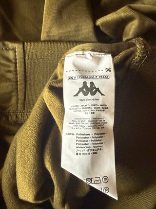 Kappa Maglia Zip Tg XS Nuova