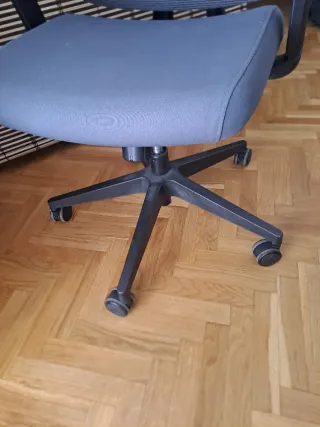 Silla de oficina ergonómica gris
