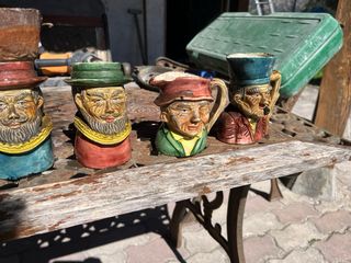 Lote 7 Jarras Antiguas Toby Jugs Personajes