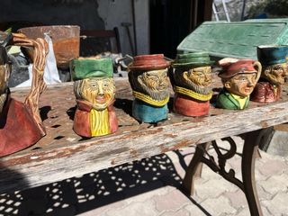 Lote 7 Jarras Antiguas Toby Jugs Personajes