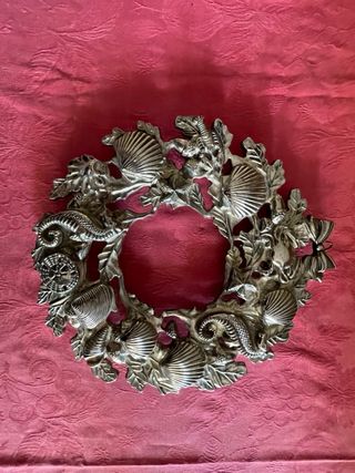 Sottopentola vintage decorato con conchiglie