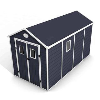 Caseta jardín resina con suelo 6,99 m²  Zoe C gris