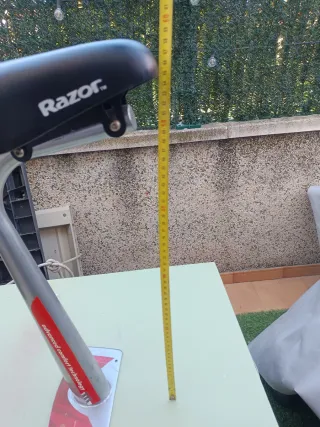 Asiento y tija Razor desmontable