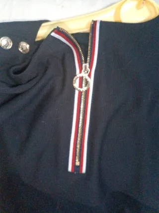 Abito blu con bottoni Tommi Hilfiger