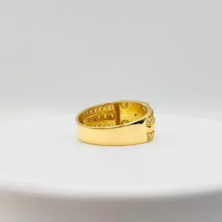SELLO CUADRADO MEDUSA 18K