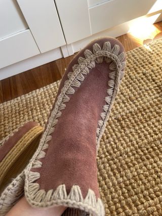 Botines MOU Cuña Rosa