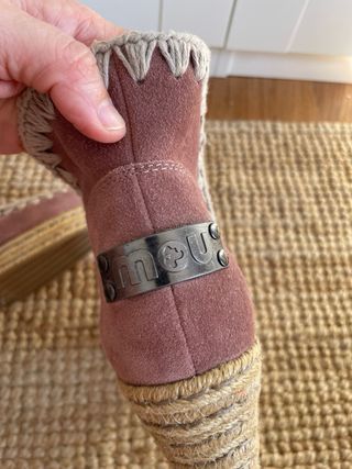 Botines MOU Cuña Rosa