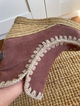 Botines MOU Cuña Rosa