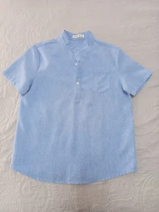 Camisa niño azul SHEIN talla 11-12
