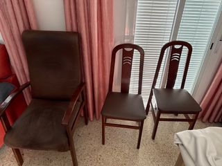 Conjunto 4 sillas + 2 sillones