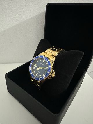 Reloj Gatsby Azul y Dorado