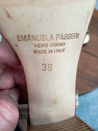 Sandali oro Emanuela Passeri
