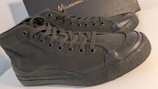Deportivas Massimo Dutti Abotinadas Negras/Gris