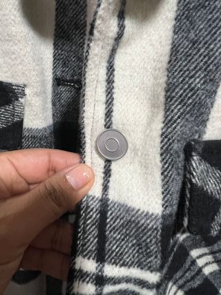 Sobrecamisa Zara oversize cuadros S