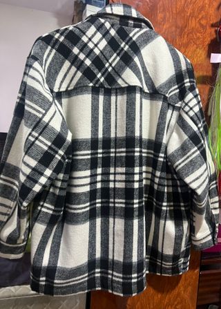 Sobrecamisa Zara oversize cuadros S