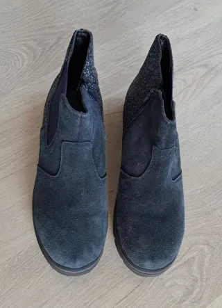 Botines azul marino con brillos T38