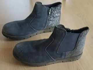 Botines azul marino con brillos T38