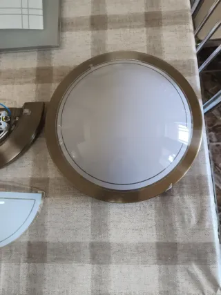 Plafones de cristal y metal