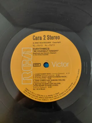 Vinilo EURYTHMICS - Be yourself tonight