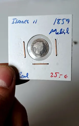 Lote 3 Monedas Isabel II 1859