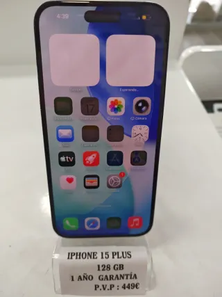 iPhone 15 Plus 128GB Negro