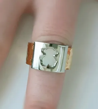 Anillo Acero Bicolor.