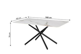 MESA DE COMEDOR EFECTO MÁRMOL