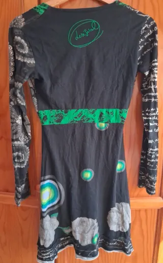 Vestido Desigual Negro y Rojo