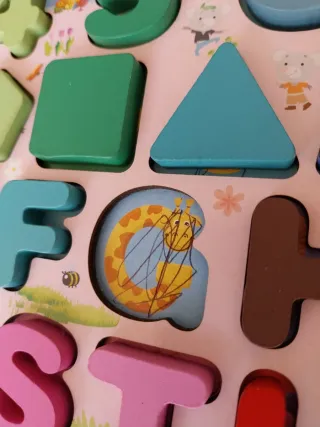 7 Puzzles de Madera para Bebés