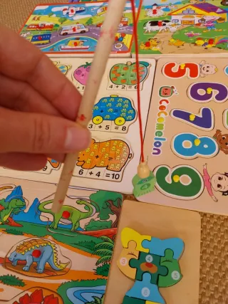 7 Puzzles de Madera para Bebés
