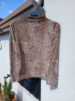 Dolcevita con stampa animalier