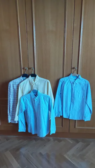 Lote 4 Camisas Vestir Niño Talla 11-12