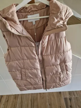 Chaleco Vila beige invierno mujer T.M