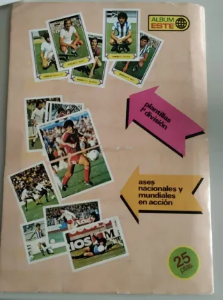 Álbum de cromos completa. Liga 80-81 ESTE.