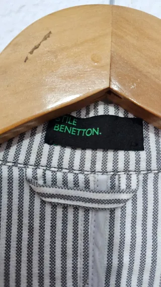 Chaqueta Benetton Rayas Mujer