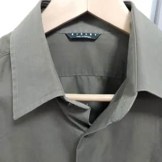 Camicia Sisley uomo verde militare