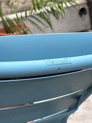 7 Sillas Taburete Exterior de diseño Fermob Azul