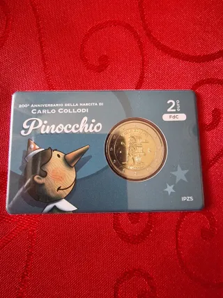 Moneta 2€ Italia Pinocchio 2026