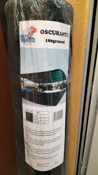 Telo Rete Oscurante Sotto Vento 180gr