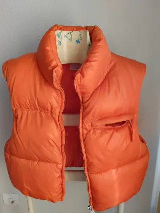 Chaleco acolchado naranja