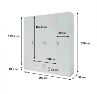 Armarios nuevos 4 puertas