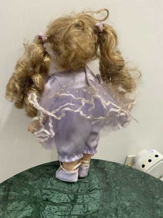 Muñeca porcelana antigua bailarina